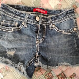 UNIONBAY Distressed Blue Jean Shorts
